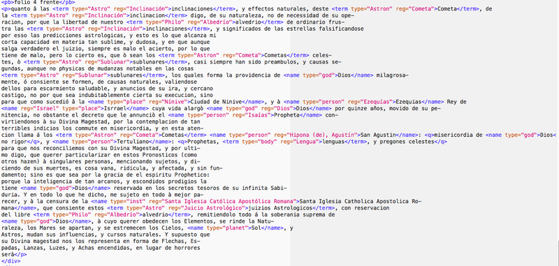 Markup with TEI