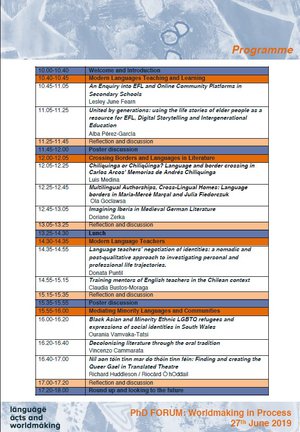Phd Forum programme